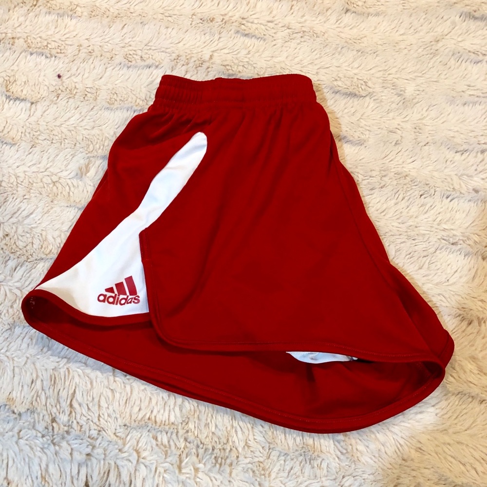 Red Adidas Running Shorts